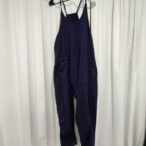 Navy Comfy Jumpsuit